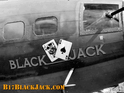 History of the B-17F Black Jack Wreck - The "Black Jack" on Black Jack...