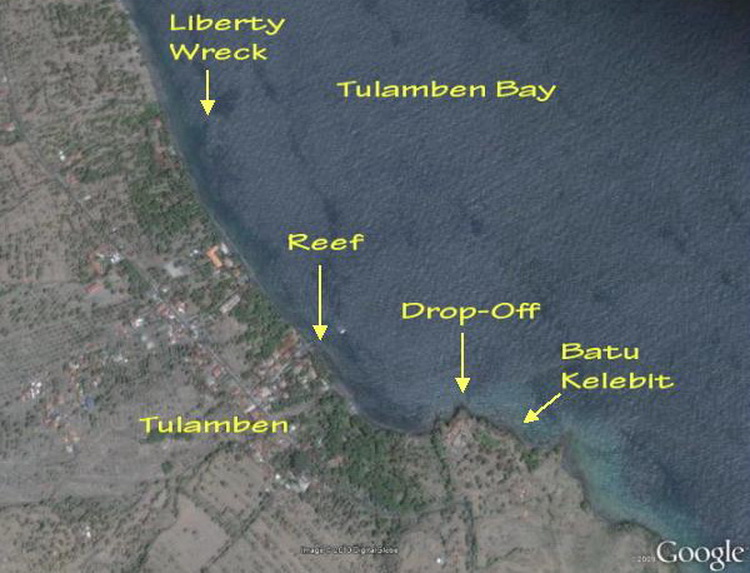 Tulamben Bay Map