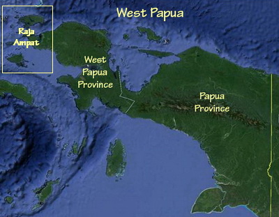 Location of Raja Ampat
