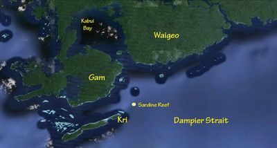 Map of Sardine Reef
