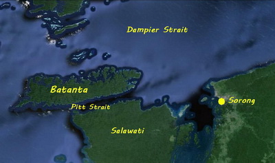Map of Batanta Island