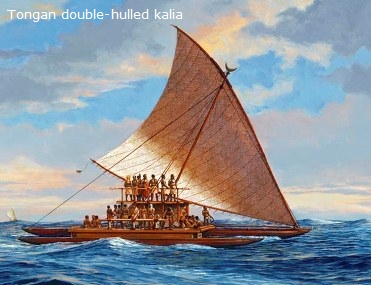 Tongan Kalia canoe