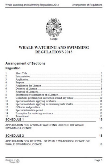 Whale Watching in Tonga - Whale Watching Regulations_Tonga