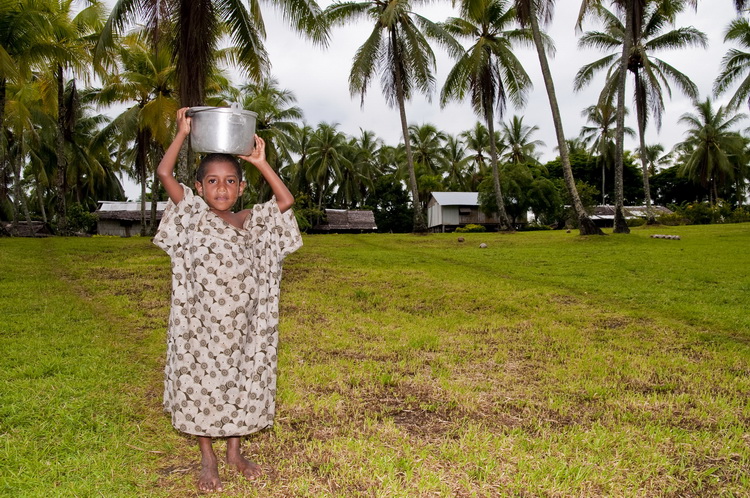 Village Life in Papua New Guinea - Young girl at Orotoaba village near Tufi