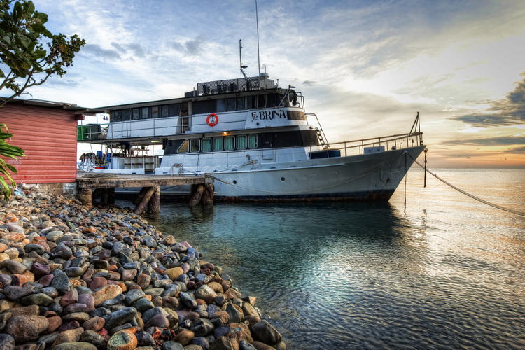 Febrina - at anchor in Kimbe Bay