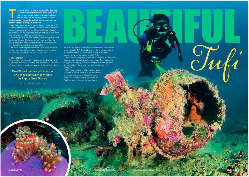 Diving Beautiful Tufi